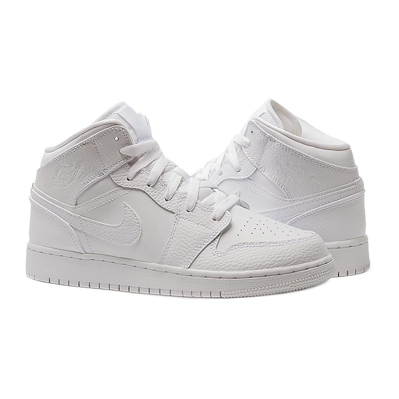 Кросівки жіночі Nike Jordan Air  1 Mid(Gs) (554725-130) - фото 1