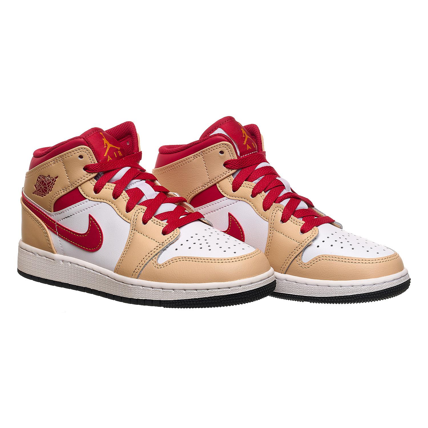 Кросівки жіночі Nike Jordan 0 Mid Light Cardinal Curry (Gs) (554725-201) - фото 5