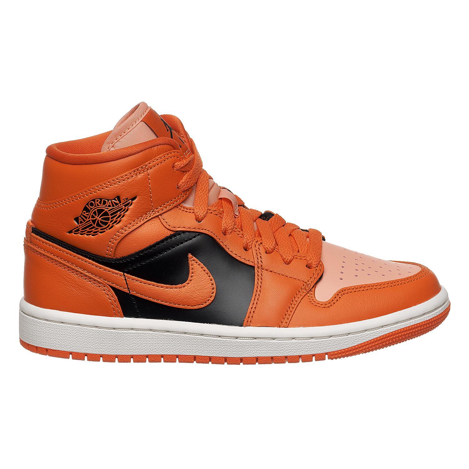 Кросівки жіночі Nike Jordan 1 Mid Orange Black (DM3381-600) - фото 2