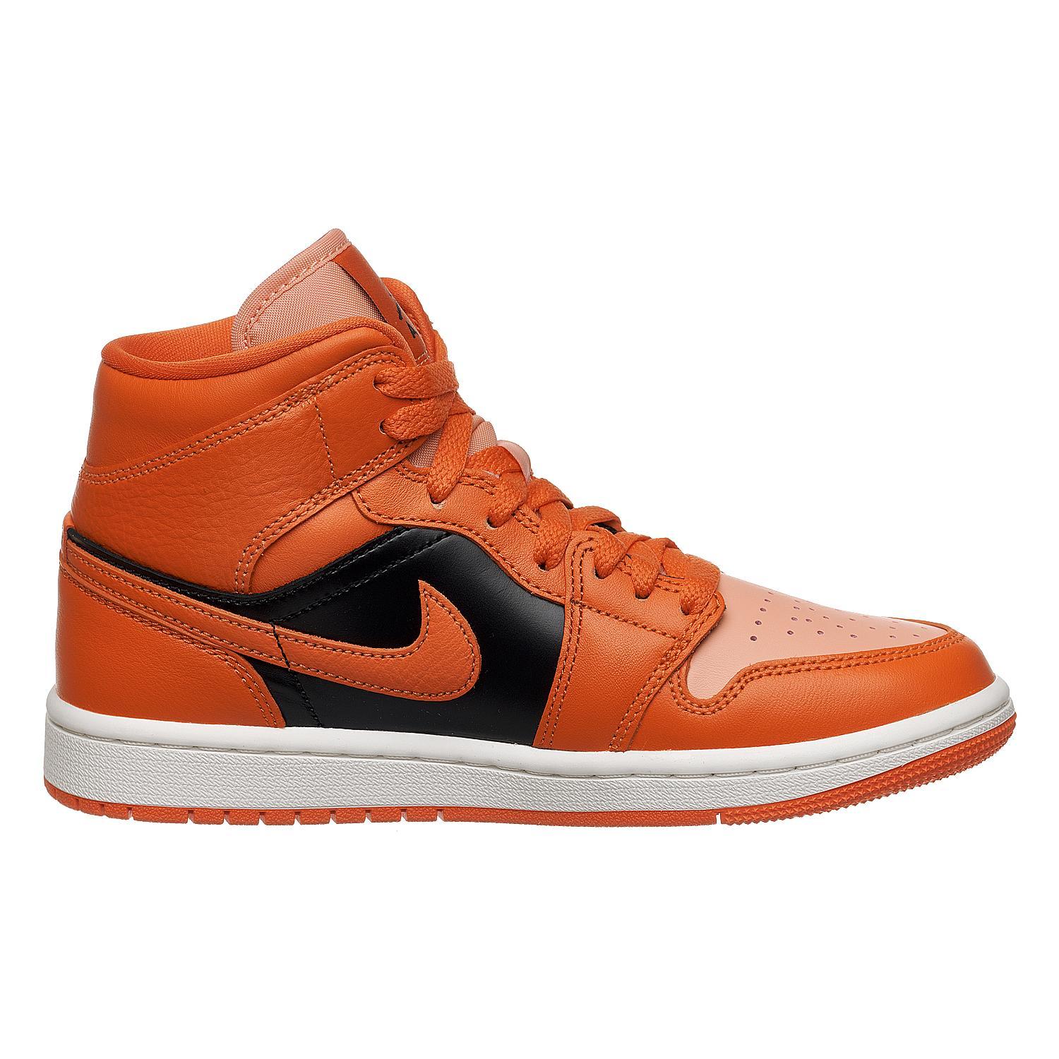 Кросівки жіночі Nike Jordan 1 Mid Orange Black (DM3381-600) - фото 3