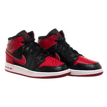Фото Кросівки жіночі Nike Jordan Air Jordan 1 Mid “Bred”(Gs) (DM9650-001)