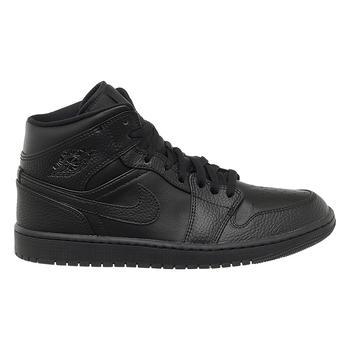 Фото Кросівки чоловічі Nike Jordan 1 Mid Triple Black (554724-091)