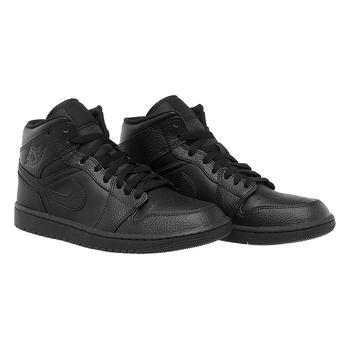 Фото Кросівки чоловічі Nike Jordan 1 Mid Triple Black (554724-091)